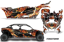 Load image into Gallery viewer, Full Graphics Kit Decal Wrap For Can-Am Maverick X3 MAX DS RS 4D 2016+ FIRESTORM BLACK-atv motorcycle utv parts accessories gear helmets jackets gloves pantsAll Terrain Depot