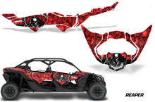 Load image into Gallery viewer, Half Graphics Kit Decal Wrap For Can-Am Maverick X3 MAX DS RS 4D 2016+ REAPER RED-atv motorcycle utv parts accessories gear helmets jackets gloves pantsAll Terrain Depot