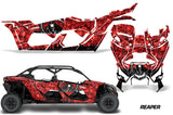 Full Graphics Kit Decal Wrap For Can-Am Maverick X3 MAX DS RS 4D 2016+ REAPER RED