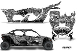 Full Graphics Kit Decal Wrap For Can-Am Maverick X3 MAX DS RS 4D 2016+ REAPER SILVER