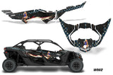 Half Graphics Kit Decal Wrap For Can-Am Maverick X3 MAX DS RS 4D 2016+ WW2
