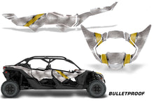 Load image into Gallery viewer, Half Graphics Kit Decal Wrap For Can-Am Maverick X3 MAX DS RS 4D 2016+ BULLETPROOF YELLOW-atv motorcycle utv parts accessories gear helmets jackets gloves pantsAll Terrain Depot