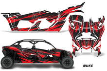 Load image into Gallery viewer, Full Graphics Kit Decal Wrap For Can-Am Maverick X3 MAX DS RS 4D 2016+ NUKE RED-atv motorcycle utv parts accessories gear helmets jackets gloves pantsAll Terrain Depot