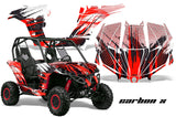 UTV Graphics Kit Decal Wrap For Can-Am BRP Maverick 1000 X/XT 2013-2016 CARBONX RED