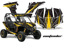 Load image into Gallery viewer, UTV Graphics Kit Decal Wrap For Can-Am BRP Maverick 1000 X/XT 2013-2016 CONTENDER YELLOW BLACK-atv motorcycle utv parts accessories gear helmets jackets gloves pantsAll Terrain Depot