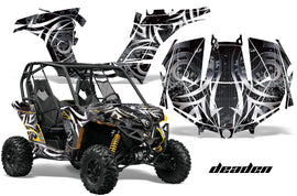 UTV Graphics Kit Decal Wrap For Can-Am BRP Maverick 1000 X/XT 2013-2016 DEADEN BLACK-atv motorcycle utv parts accessories gear helmets jackets gloves pantsAll Terrain Depot