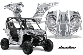 UTV Graphics Kit Decal Wrap For Can-Am BRP Maverick 1000 X/XT 2013-2016 DEADEN SILVER-atv motorcycle utv parts accessories gear helmets jackets gloves pantsAll Terrain Depot