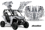 UTV Graphics Kit Decal Wrap For Can-Am BRP Maverick 1000 X/XT 2013-2016 DEADEN SILVER