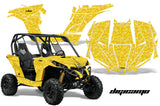 UTV Graphics Kit Decal Wrap For Can-Am BRP Maverick 1000 X/XT 2013-2016 DIGICAMO YELLOW