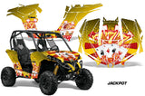 UTV Graphics Kit Decal Wrap For Can-Am BRP Maverick 1000 X/XT 2013-2016 JACKPOT YELLOW