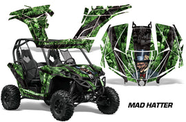 UTV Graphics Kit Decal Wrap For Can-Am BRP Maverick 1000 X/XT 2013-2016 HATTER BLACK GREEN-atv motorcycle utv parts accessories gear helmets jackets gloves pantsAll Terrain Depot