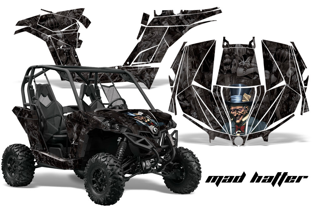 UTV Graphics Kit Decal Wrap For Can-Am BRP Maverick 1000 X/XT 2013-2016 HATTER BLACK-atv motorcycle utv parts accessories gear helmets jackets gloves pantsAll Terrain Depot