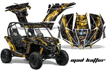 Load image into Gallery viewer, UTV Graphics Kit Decal Wrap For Can-Am BRP Maverick 1000 X/XT 2013-2016 HATTER YELLOW BLACK-atv motorcycle utv parts accessories gear helmets jackets gloves pantsAll Terrain Depot
