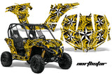UTV Graphics Kit Decal Wrap For Can-Am BRP Maverick 1000 X/XT 2013-2016 NORTHSTAR YELLOW