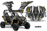 UTV Graphics Kit Decal Wrap For Can-Am BRP Maverick 1000 X/XT 2013-2016 NUKE YELLOW BLACK