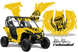 UTV Graphics Kit Decal Wrap For Can-Am BRP Maverick 1000 X/XT 2013-2016 RELOADED BLACK YELLOW