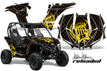Load image into Gallery viewer, UTV Graphics Kit Decal Wrap For Can-Am BRP Maverick 1000 X/XT 2013-2016 RELOADED YELLOW BLACK-atv motorcycle utv parts accessories gear helmets jackets gloves pantsAll Terrain Depot