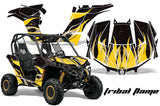 UTV Graphics Kit Decal Wrap For Can-Am BRP Maverick 1000 X/XT 2013-2016 TRIBAL YELLOW BLACK