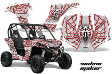 Load image into Gallery viewer, UTV Graphics Kit Decal Wrap For Can-Am BRP Maverick 1000 X/XT 2013-2016 WIDOW RED WHITE-atv motorcycle utv parts accessories gear helmets jackets gloves pantsAll Terrain Depot