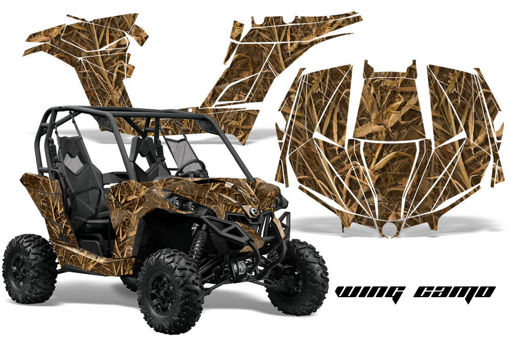UTV Graphics Kit Decal Wrap For Can-Am BRP Maverick 1000 X/XT 2013-2016 WING CAMO-atv motorcycle utv parts accessories gear helmets jackets gloves pantsAll Terrain Depot