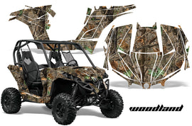 UTV Graphics Kit Decal Wrap For Can-Am BRP Maverick 1000 X/XT 2013-2016 WOODLAND CAMO-atv motorcycle utv parts accessories gear helmets jackets gloves pantsAll Terrain Depot