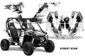 UTV Graphics Kit Decal Wrap For Can-Am BRP Maverick 1000 X/XT 2013-2016 STREET STAR WHITE-atv motorcycle utv parts accessories gear helmets jackets gloves pantsAll Terrain Depot