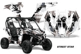 UTV Graphics Kit Decal Wrap For Can-Am BRP Maverick 1000 X/XT 2013-2016 STREET STAR WHITE