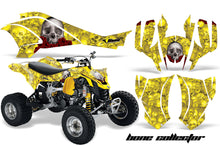 Load image into Gallery viewer, ATV Graphics Kit Quad Decal Wrap For Can-Am DS450 XMX XXC 2008-2016 BONES YELLOW-atv motorcycle utv parts accessories gear helmets jackets gloves pantsAll Terrain Depot