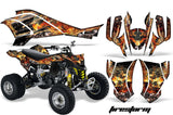 ATV Graphics Kit Quad Decal Wrap For Can-Am DS450 XMX XXC 2008-2016 FIRESTORM BLACK