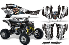 Load image into Gallery viewer, ATV Graphics Kit Quad Decal Wrap For Can-Am DS450 XMX XXC 2008-2016 HATTER BLACK WHITE-atv motorcycle utv parts accessories gear helmets jackets gloves pantsAll Terrain Depot
