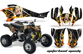ATV Graphics Kit Quad Decal Wrap For Can-Am DS450 XMX XXC 2008-2016 MOTO MANDY BLACK-atv motorcycle utv parts accessories gear helmets jackets gloves pantsAll Terrain Depot