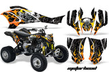 ATV Graphics Kit Quad Decal Wrap For Can-Am DS450 XMX XXC 2008-2016 MOTORHEAD BLACK