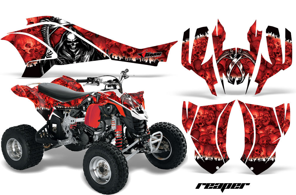 ATV Graphics Kit Quad Decal Wrap For Can-Am DS450 XMX XXC 2008-2016 REAPER RED-atv motorcycle utv parts accessories gear helmets jackets gloves pantsAll Terrain Depot