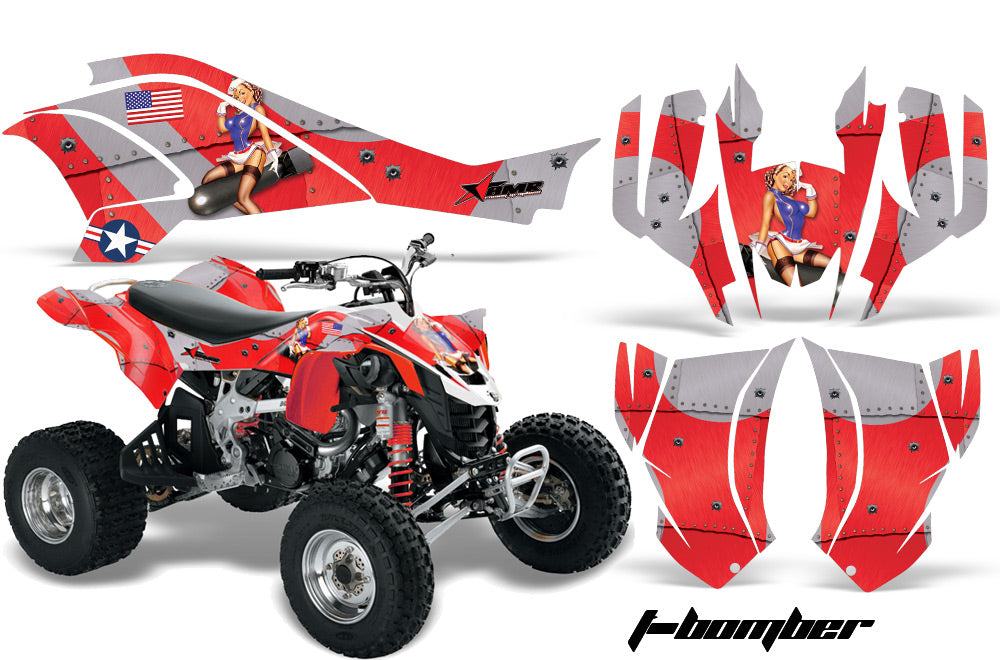 ATV Graphics Kit Quad Decal Wrap For Can-Am DS450 XMX XXC 2008-2016 TBOMBER RED-atv motorcycle utv parts accessories gear helmets jackets gloves pantsAll Terrain Depot