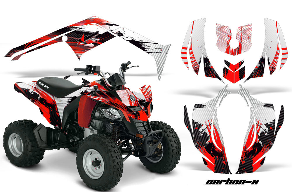 ATV Decal Graphics Kit Wrap For Can-Am DS250 DS 250 Bombardier 2006-2016 CARBONX RED-atv motorcycle utv parts accessories gear helmets jackets gloves pantsAll Terrain Depot