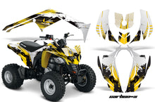 Load image into Gallery viewer, ATV Decal Graphics Kit Wrap For Can-Am DS250 DS 250 Bombardier 2006-2016 CARBONX YELLOW-atv motorcycle utv parts accessories gear helmets jackets gloves pantsAll Terrain Depot