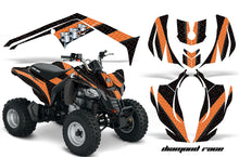 Load image into Gallery viewer, ATV Decal Graphics Kit Wrap For Can-Am DS250 DS 250 Bombardier 2006-2016 DIAMOND RACE ORANGE BLACK-atv motorcycle utv parts accessories gear helmets jackets gloves pantsAll Terrain Depot