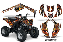Load image into Gallery viewer, ATV Decal Graphics Kit Wrap For Can-Am DS250 DS 250 Bombardier 2006-2016 FIRESTORM BLACK-atv motorcycle utv parts accessories gear helmets jackets gloves pantsAll Terrain Depot