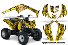 Load image into Gallery viewer, ATV Decal Graphics Kit Wrap For Can-Am DS250 DS 250 Bombardier 2006-2016 MOTO MANDY YELLOW-atv motorcycle utv parts accessories gear helmets jackets gloves pantsAll Terrain Depot