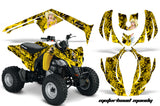 ATV Decal Graphics Kit Wrap For Can-Am DS250 DS 250 Bombardier 2006-2016 MOTO MANDY YELLOW