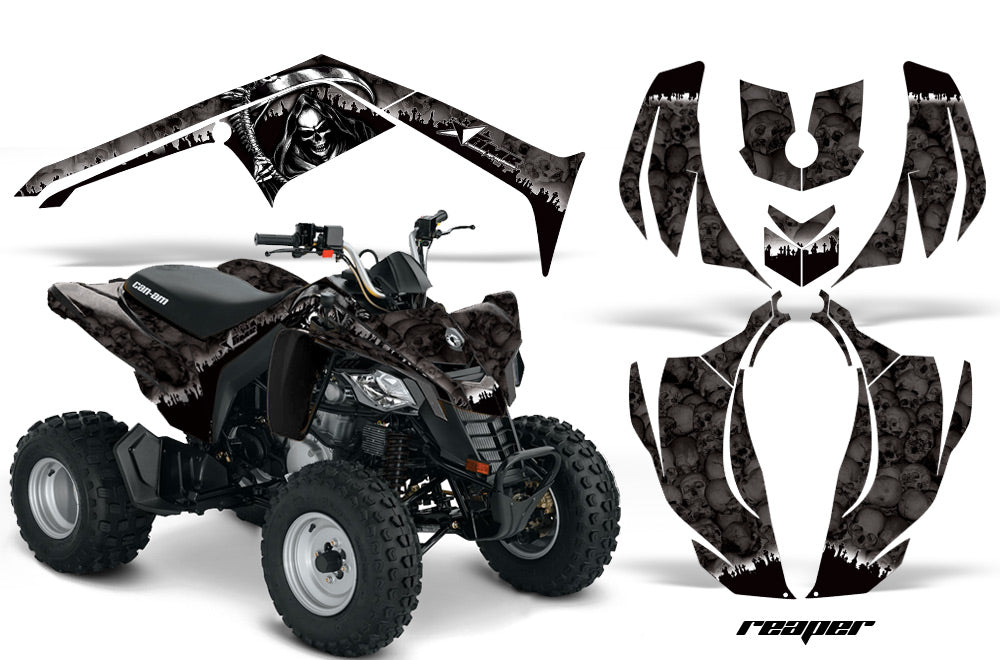 ATV Decal Graphics Kit Wrap For Can-Am DS250 DS 250 Bombardier 2006-2016 REAPER BLACK-atv motorcycle utv parts accessories gear helmets jackets gloves pantsAll Terrain Depot