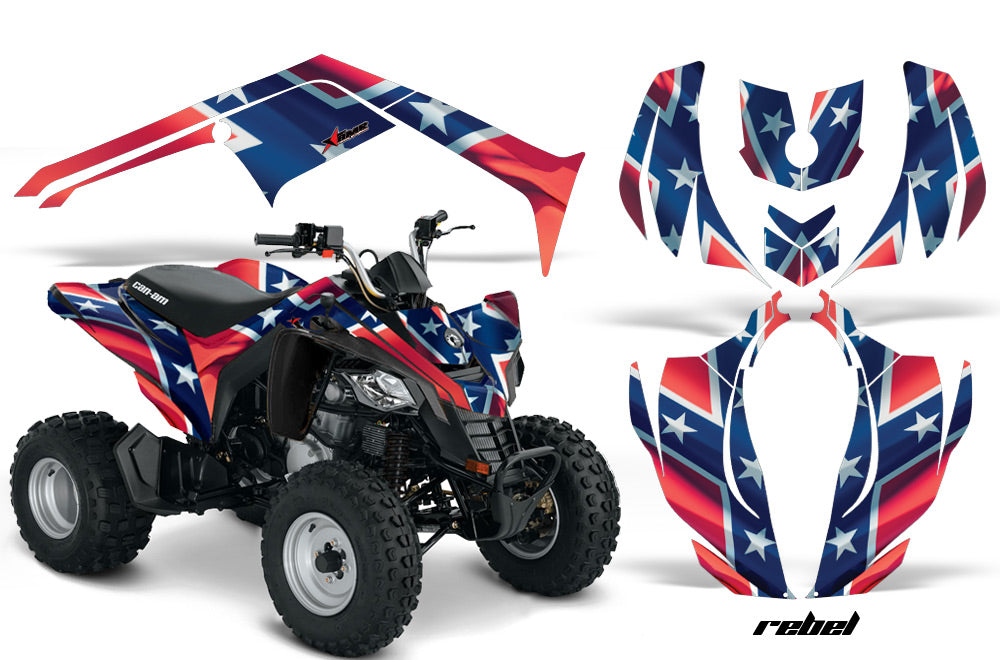 ATV Decal Graphics Kit Wrap For Can-Am DS250 DS 250 Bombardier 2006-2016 REBEL-atv motorcycle utv parts accessories gear helmets jackets gloves pantsAll Terrain Depot