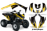 ATV Decal Graphics Kit Wrap For Can-Am DS250 DS 250 Bombardier 2006-2016 TRIBAL YELLOW BLACK