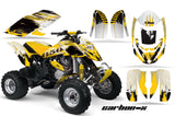 ATV Graphics Kit Decal Quad Wrap For Can-Am Bombardier DS650 DS 650 CARBONX YELLOW