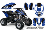 ATV Graphics Kit Decal Quad Wrap For Can-Am Bombardier DS650 DS 650 DIAMOND RACE BLACK BLUE