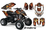 ATV Graphics Kit Decal Quad Wrap For Can-Am Bombardier DS650 DS 650 FIRESTORM BLACK
