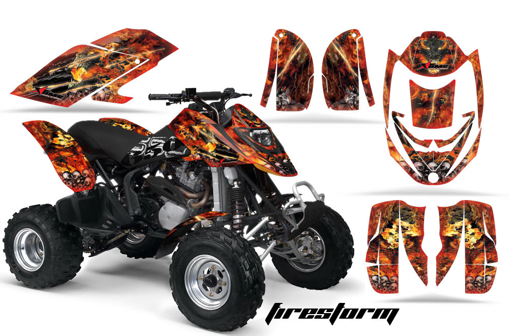 ATV Graphics Kit Decal Quad Wrap For Can-Am Bombardier DS650 DS 650 FIRESTORM RED-atv motorcycle utv parts accessories gear helmets jackets gloves pantsAll Terrain Depot