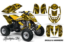 Load image into Gallery viewer, ATV Graphics Kit Decal Quad Wrap For Can-Am Bombardier DS650 DS 650 HISH YELLOW-atv motorcycle utv parts accessories gear helmets jackets gloves pantsAll Terrain Depot