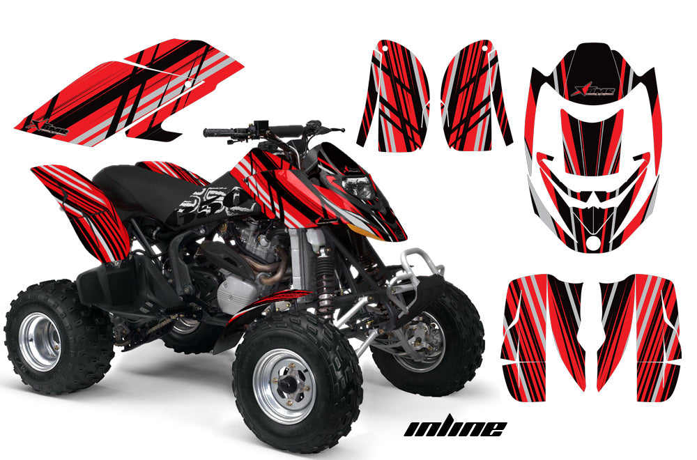 ATV Graphics Kit Decal Quad Wrap For Can-Am Bombardier DS650 DS 650 INLINE RED BLACK-atv motorcycle utv parts accessories gear helmets jackets gloves pantsAll Terrain Depot