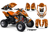 ATV Graphics Kit Decal Quad Wrap For Can-Am Bombardier DS650 DS 650 REAPER ORANGE
